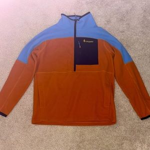 NEVER WORN; Cotopaxi; Large Orange and Blue 1/4 Zip Fleece